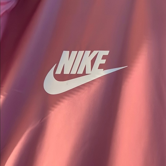 Nike Women's Pink and White Jacket - Picture 3 of 4